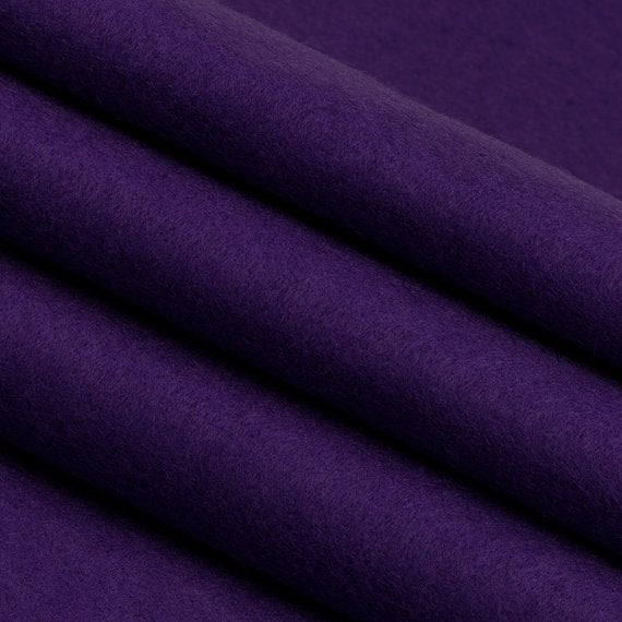 Flic Flac - 72" Wide Acrylic Felt Fabric - Purple -  Sheet For Projects Sold By The Yard