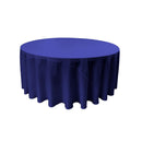 96" Round Drape Solid Tablecloth - Round Full Table Cover 3 Part Stitched Available in 84 Colors