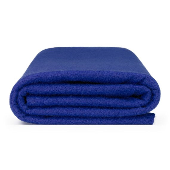 Flic Flac - 72" Wide Acrylic Felt Fabric - Blue -  Sheet For Projects Sold By The Yard