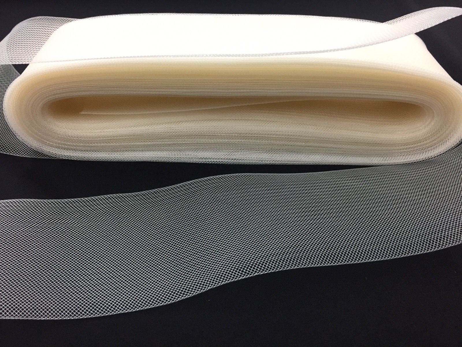 50 yards 4 Inches IVORY Crinoline Horsehair Braid Trim-Wedding-Bridal-Nightgown-Prom-Decorations