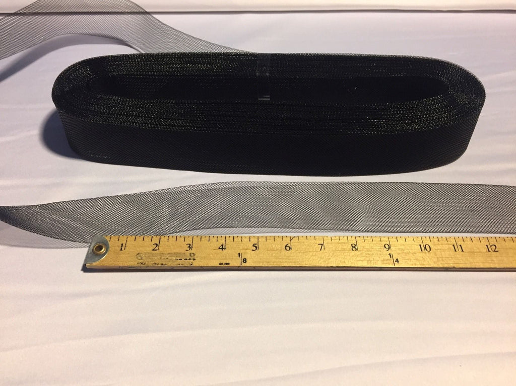 10 yards 2 Inches Black Crinoline Horsehair Braid Trim-Wedding-Bridal-Nightgown-Prom-Decorations