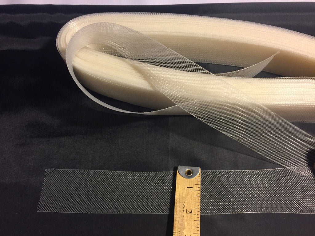 10 yards 2 Inches Ivory Crinoline Horsehair Braid Trim-Wedding-Bridal-Nightgown-Prom-Decorations