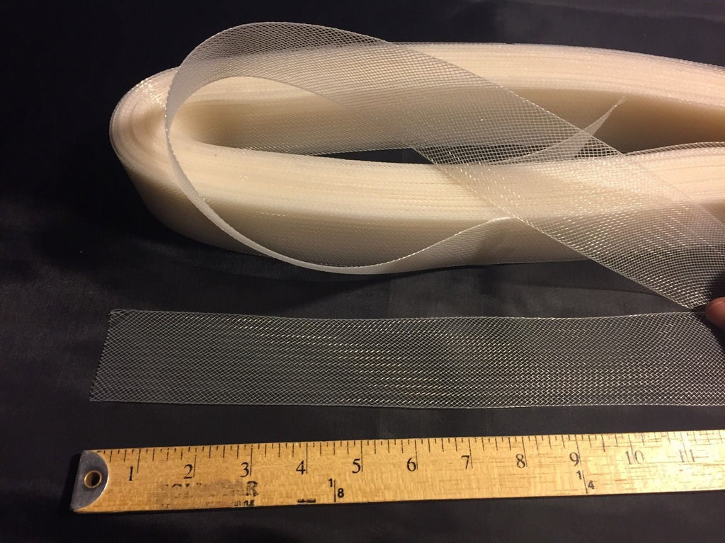 10 yards 2 Inches Ivory Crinoline Horsehair Braid Trim-Wedding-Bridal-Nightgown-Prom-Decorations
