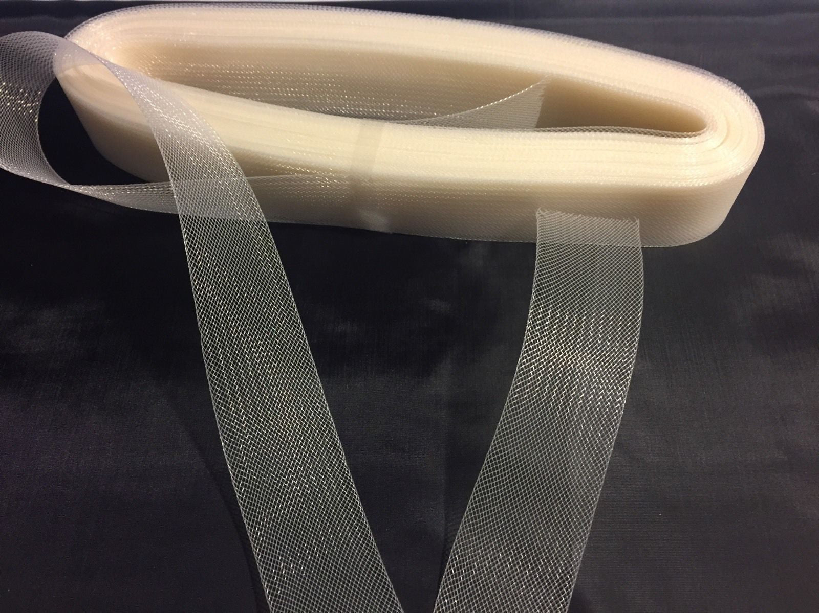10 yards 2 Inches Ivory Crinoline Horsehair Braid Trim-Wedding-Bridal-Nightgown-Prom-Decorations