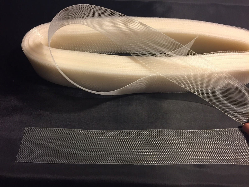 50 yards 2 Inches Ivory Crinoline Horsehair Braid Trim-Wedding-Bridal-Nightgown-Prom-Decorations