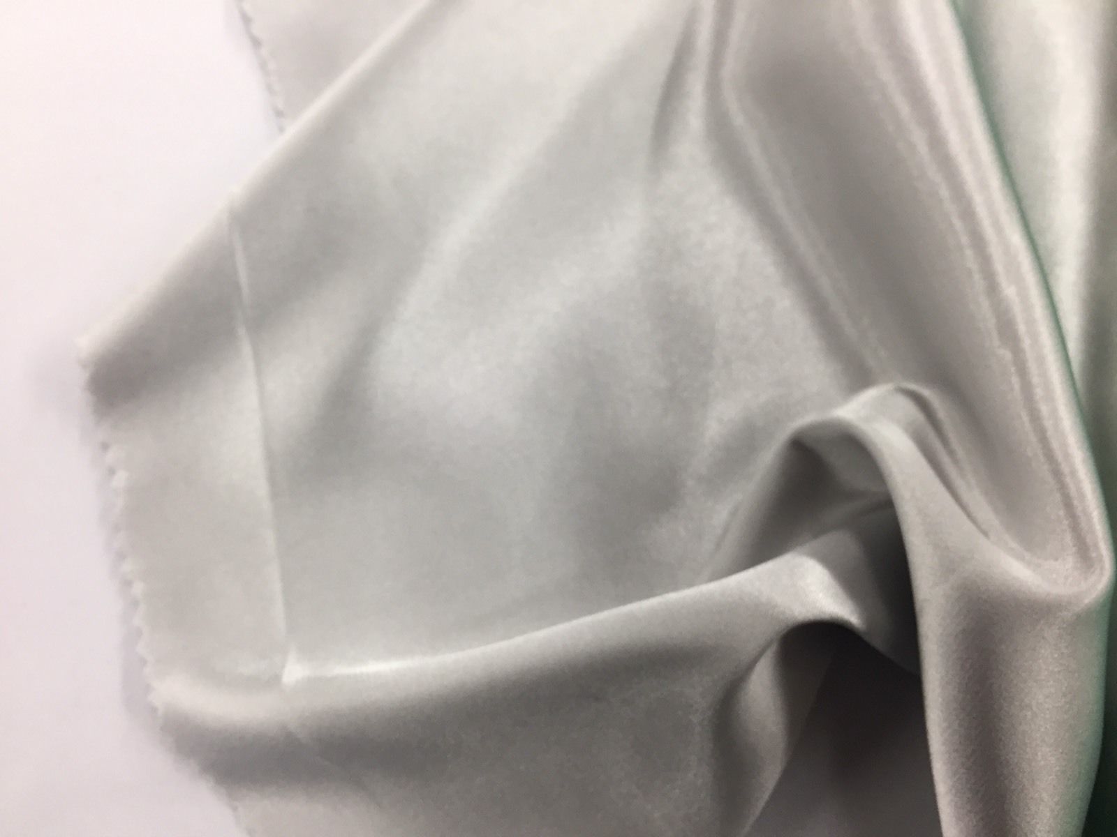 Stretch 60" Charmeuse Satin Fabric - SILVER - Super Soft Silky Satin Sold By The Yard