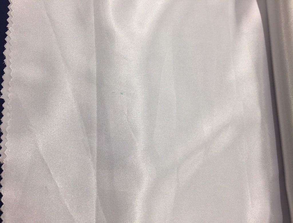 Stretch 60" Charmeuse Satin Fabric - WHITE - Super Soft Silky Satin Sold By The Yard