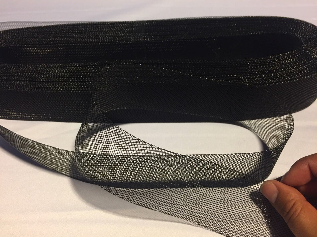 10 yards 2 Inches Black Crinoline Horsehair Braid Trim-Wedding-Bridal-Nightgown-Prom-Decorations