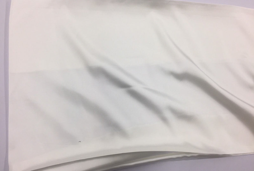 Stretch 60" Charmeuse Satin Fabric - WHITE - Super Soft Silky Satin Sold By The Yard