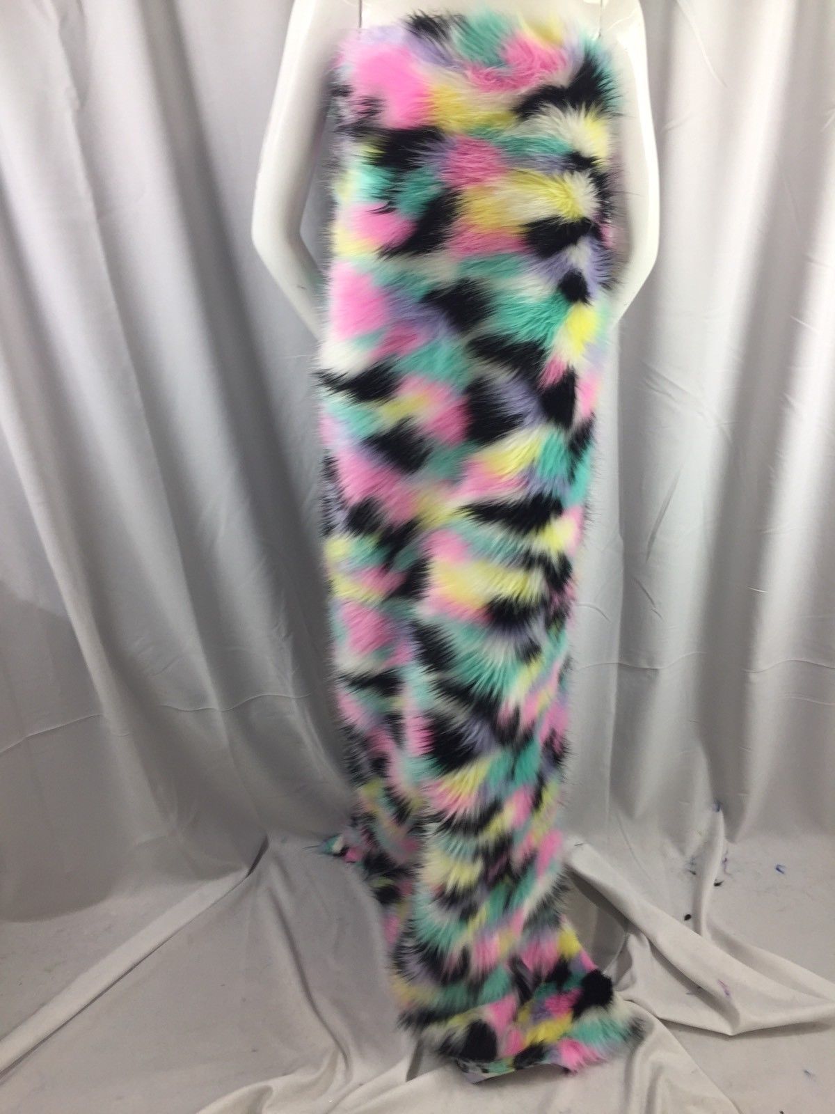 Faux Fur Fabric - Multi-Color Decoration Soft Furry Fabric -  60" Wide Sold By The Yard