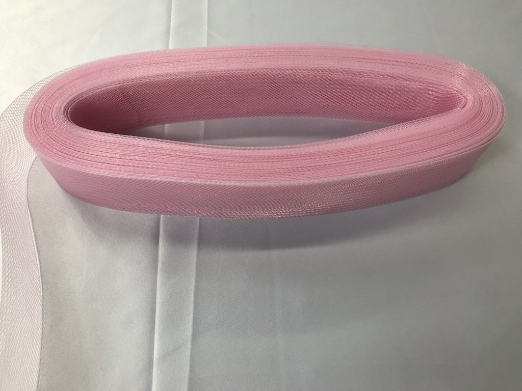 50 yards 2 Inches Pink Crinoline Horsehair Braid Trim-Wedding-Bridal-Nightgown-Prom-Decoration