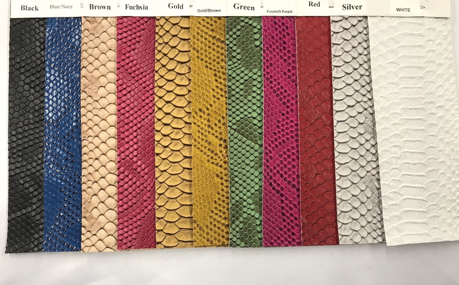 Vinyl Fabric - MAGENTA  Faux Viper Snake Skin Leather Upholstery - 3D Scales - By The Yard