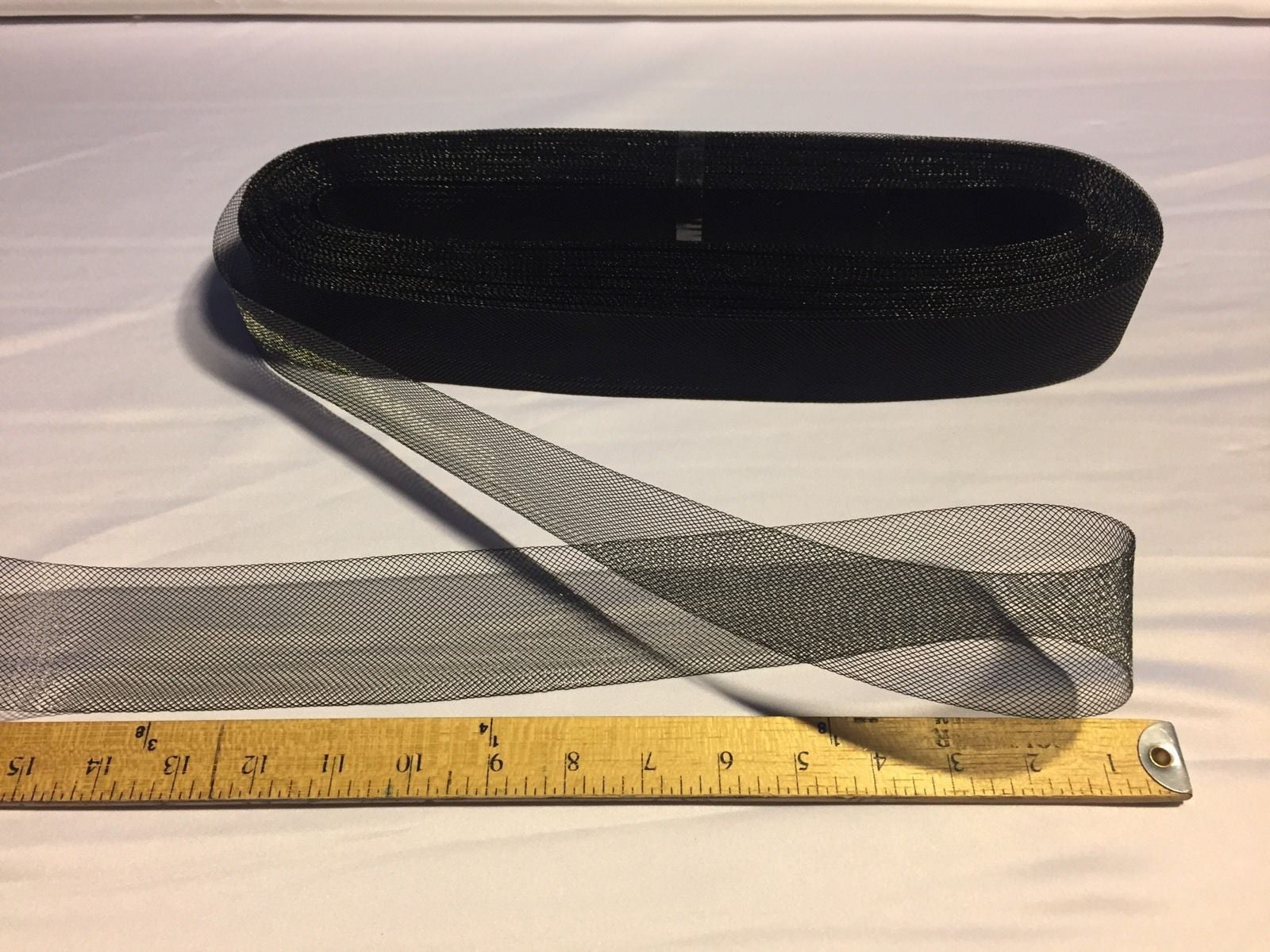 50 yards 2 Inches Black Crinoline Horsehair Braid Trim-Wedding-Bridal-Nightgown-Prom-Decorations