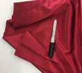 Stretch 60" Charmeuse Satin Fabric - BURGUNDY - Super Soft Silky Satin Sold By The Yard