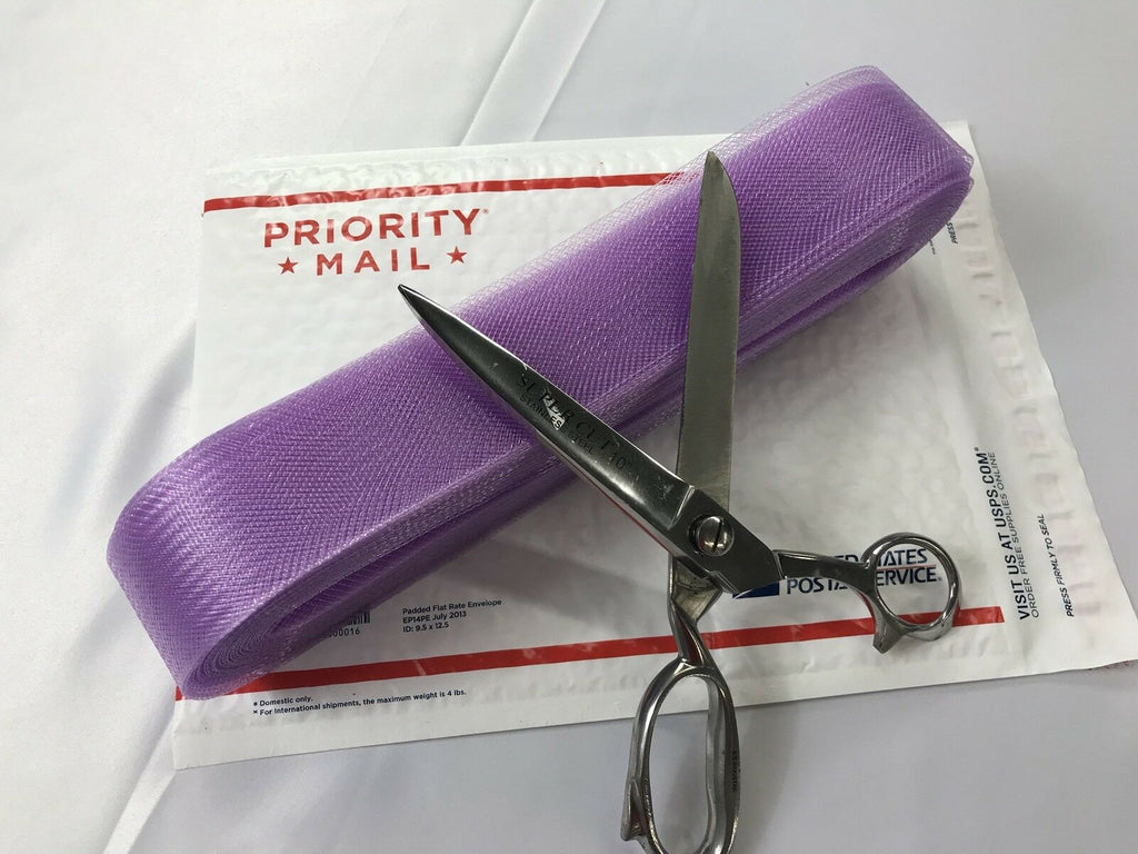 10 yards 2 Inches Lilac Crinoline Horsehair Braid Trim-Wedding-Bridal-Nightgown-Prom-Decorations