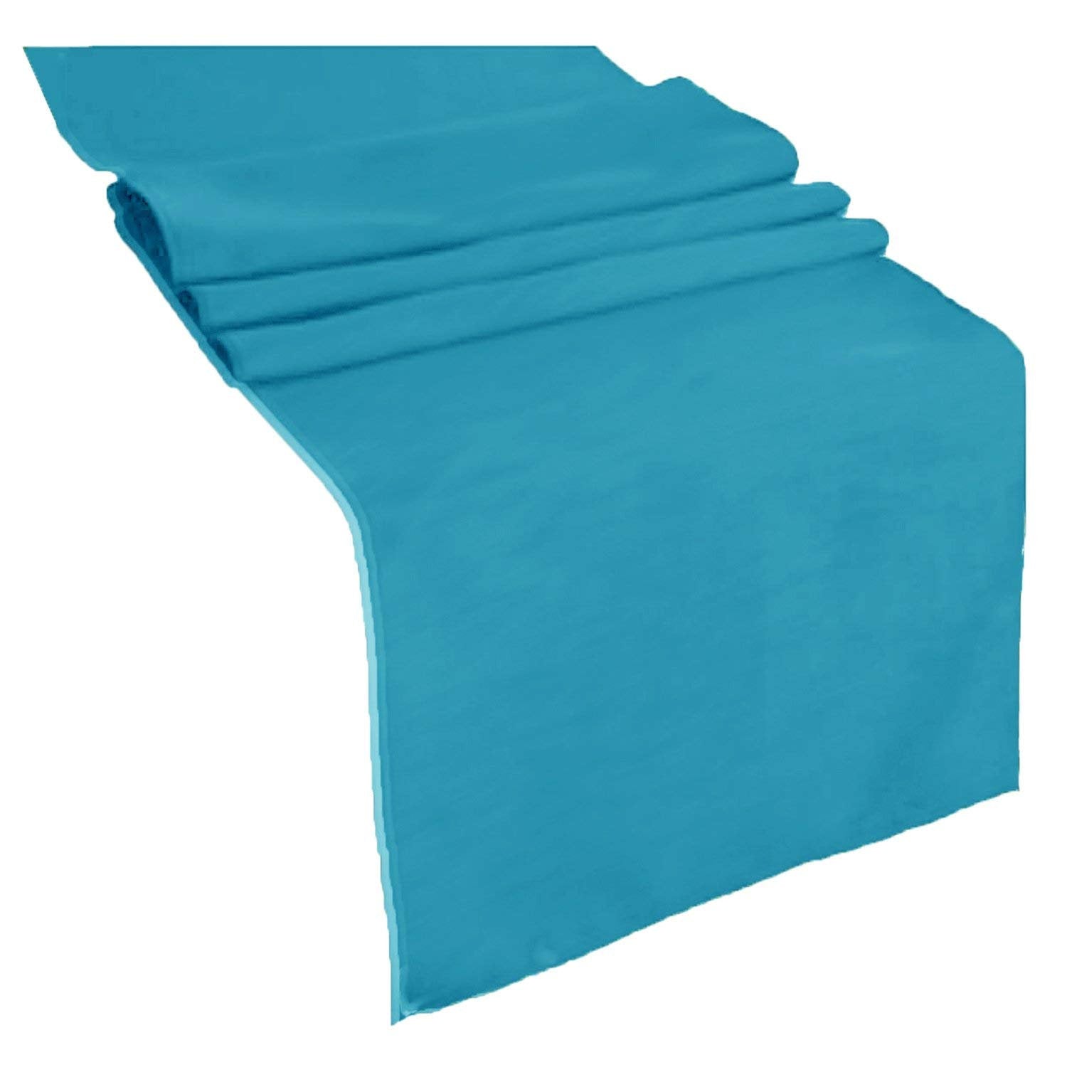 Table Runner ( Turquiose ) Polyester 12x72 Inches Great Quality Tablecloth for all Occasions