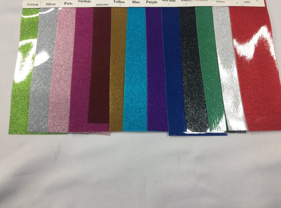 Vinyl Fabric - Turquoise Shiny Sparkle Glitter Leather PVC - Upholstery By The Yard