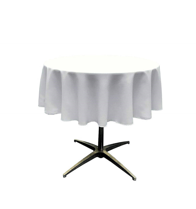54" Solid Round Tablecloth - Over Lay Round Table Cover for Events Available in Different Sizes