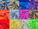 Latex Shiny Vinyl - 4 Way Stretch Milliskin Vinyl Spandex Latex Fabric Sold by Yard (Pick A Color)
