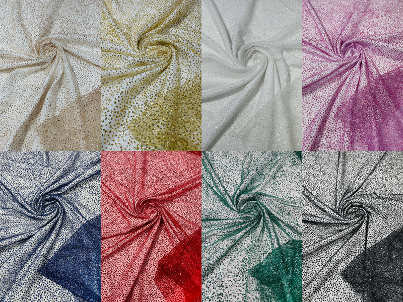 Mesh Rliteew Glitter Mesh Sheer Fabric - 60