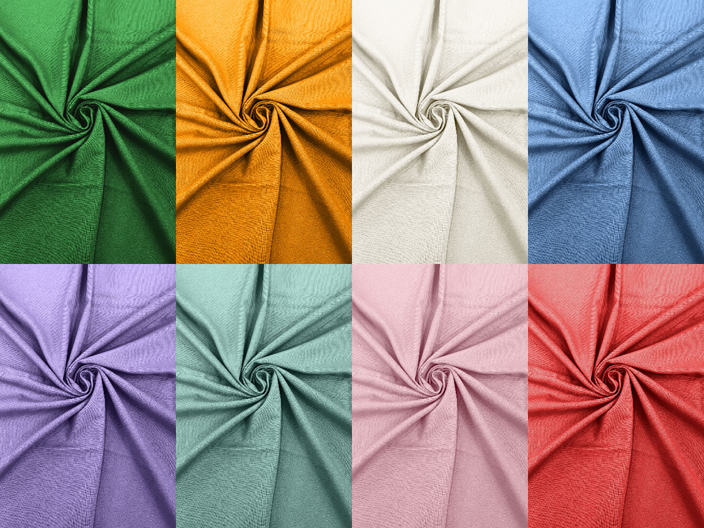 Natural Linen Fabric - 50" Natural Linen Medium Weight Fabric Sold By Yard (Pick A Coor)