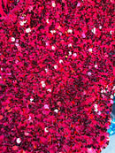 Velvet Stretch Sequins - Burgundy Sequins on Burgundy 2 Way Stretch Velvet Fabric 58/60”