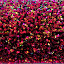 Velvet Stretch Sequins - Multicolor Sequins on Black 2 Way Stretch Velvet Fabric 58/60”