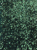 Velvet Stretch Sequins - Hunter Green Sequins on Hunter Green 2 Way Stretch Velvet Fabric 58/60”
