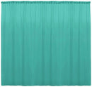 10 ft. Wide X 8 ft. Tall - Aqua Green Curtain Polyester Backdrop High Quality Drapes with Rod Pocket