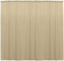 10 Ft. Wide X 9 Ft. Tall Curtain Polyester Backdrop High Quality Drape Rod Pocket [Pick A Color]