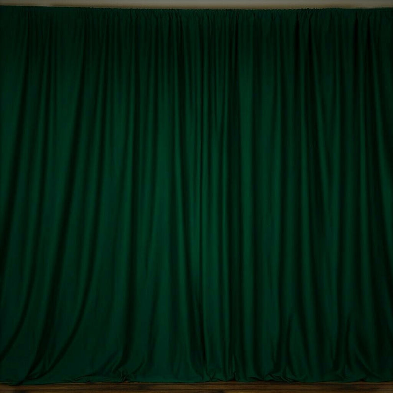 10 Ft. Wide X 9 Ft. Tall Curtain Polyester Backdrop High Quality Drape Rod Pocket [Pick A Color]