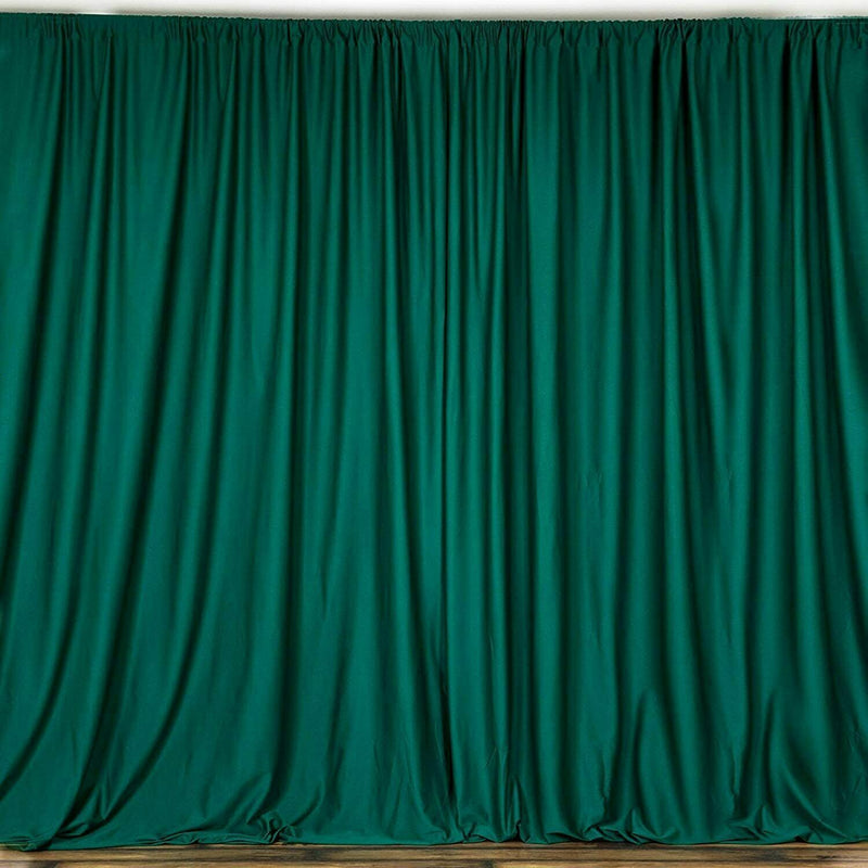 10 Ft. Wide X 9 Ft. Tall Curtain Polyester Backdrop High Quality Drape Rod Pocket [Pick A Color]