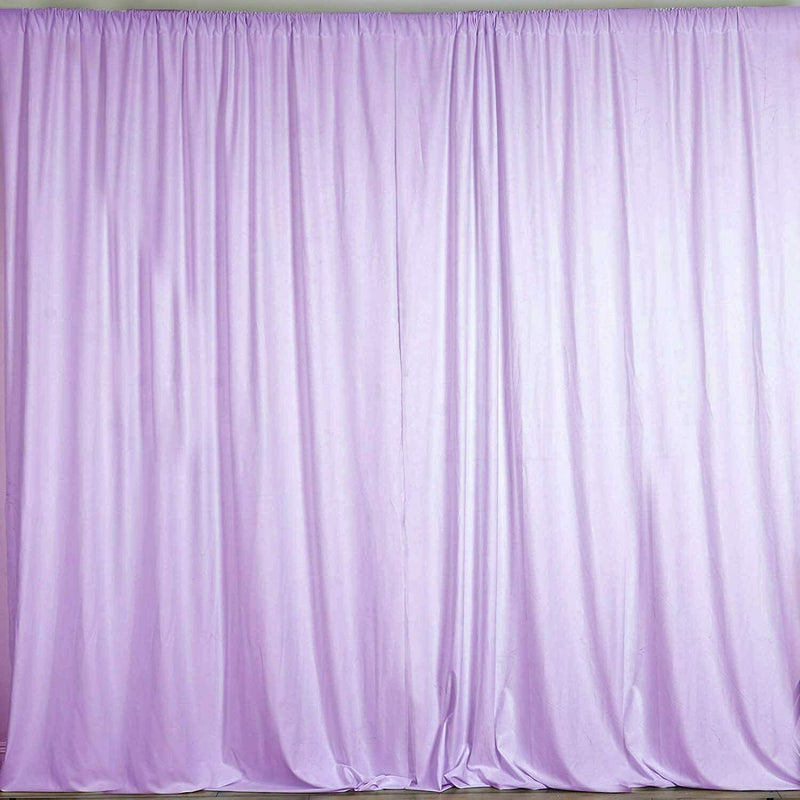 10 Ft. Wide X 9 Ft. Tall Curtain Polyester Backdrop High Quality Drape Rod Pocket [Pick A Color]