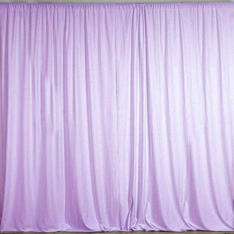 10 ft. Wide X 8 ft. Tall Curtain Polyester Backdrop High Quality Drape Rod Pocket [Pick A Color]