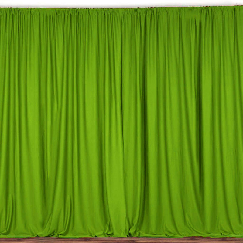 10 Ft. Wide X 9 Ft. Tall Curtain Polyester Backdrop High Quality Drape Rod Pocket [Pick A Color]