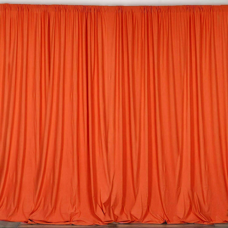 10 Ft. Wide X 9 Ft. Tall Curtain Polyester Backdrop High Quality Drape Rod Pocket [Pick A Color]