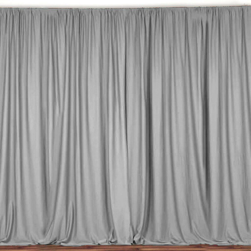 10 Ft. Wide X 9 Ft. Tall Curtain Polyester Backdrop High Quality Drape Rod Pocket [Pick A Color]