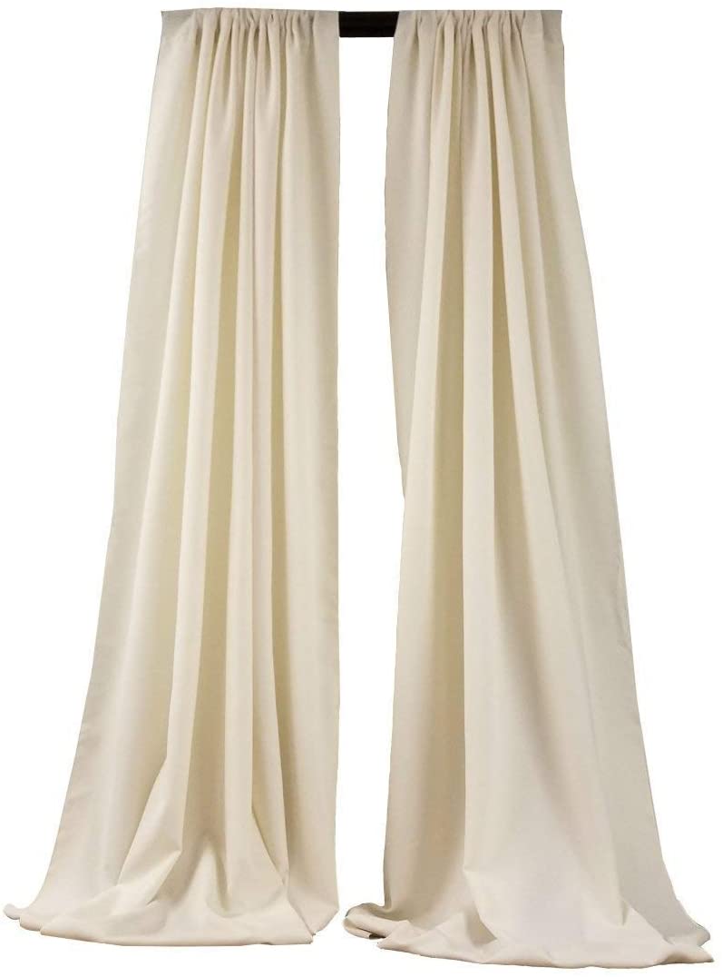 5 Ft Wide X 10 Ft Tall Curtain Polyester Backdrop High Quality Drape Rod Pocket [Pick A Color]