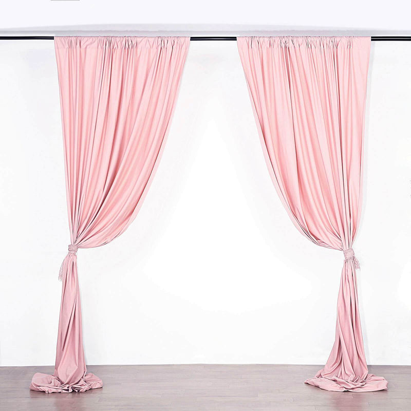 5 Ft Wide X 10 Ft Tall Curtain Polyester Backdrop High Quality Drape Rod Pocket [Pick A Color]