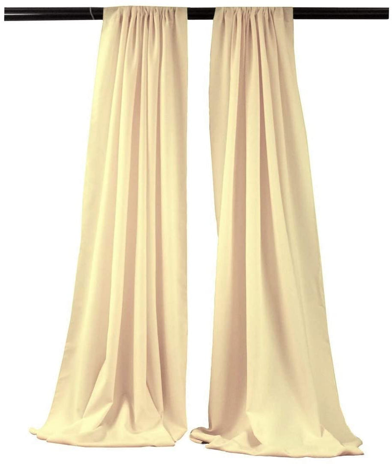 5 Ft Wide X 10 Ft Tall Curtain Polyester Backdrop High Quality Drape Rod Pocket [Pick A Color]