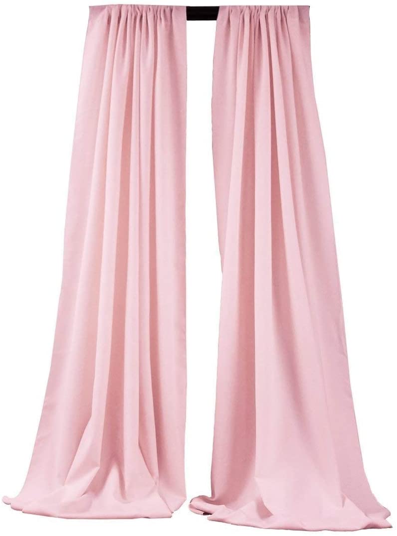 5 Ft Wide X 10 Ft Tall Curtain Polyester Backdrop High Quality Drape Rod Pocket [Pick A Color]