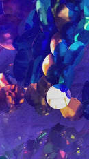 Jumbo 1.5" Circle Sequins - Lavender - Jumbo Sequins On Mesh Fabric Sold By The Yard