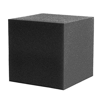 1 Pack Acoustics Foam 12"x 12"x 12" Corner Fill Cube Recording Studios Corner Wall Charcoal