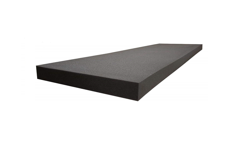 1"x 18"x 60" - Gun Case Charcoal Foam - High Quality Foam for Cushion Padding Medium Density