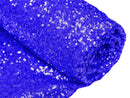 Mini Glitz Sequins - Royal Blue -  Stretch Shiny Sequins Mesh Fabric Sold By The Yard
