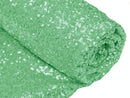 Mini Glitz Sequins - Mint Green -  Stretch Shiny Sequins Mesh Fabric Sold By The Yard