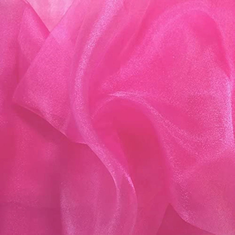 Organza Sparkle - American Beauty - Crystal Sheer Fabric for Fashion, Crafts, Decorations 60" by Yard