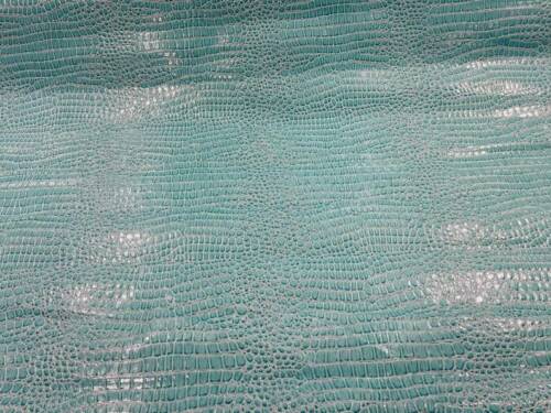 Alligator Embossed Vinyl Leather Fabric - Different Colors - Sold By The Yard