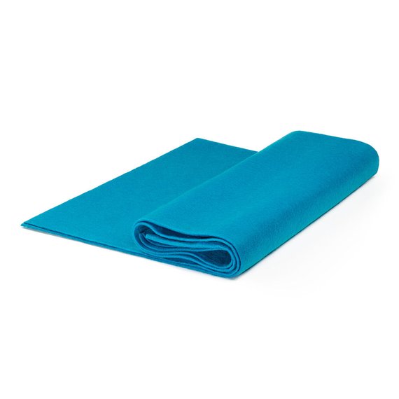 Flic Flac - 72" Wide Acrylic Felt Fabric - Turquoise -  Sheet For Projects Sold By The Yard