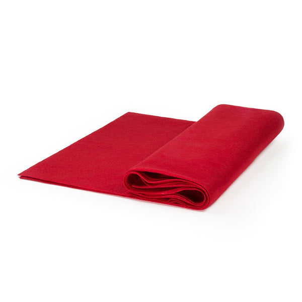 Flic Flac - 72" Wide Acrylic Felt Fabric - Red -  Sheet For Projects Sold By The Yard/Roll